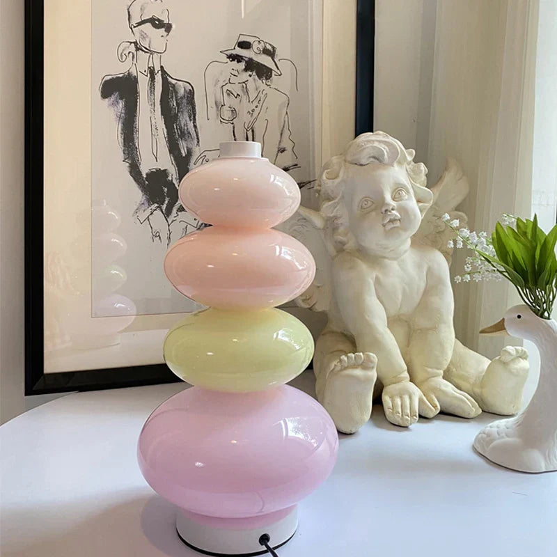 Decorbites™ Luz de Suelo con Cuentas Glowbule: Lámpara de Vidrio Dulce para Dormitorio, Sala de Estar, Habitación de Niños
