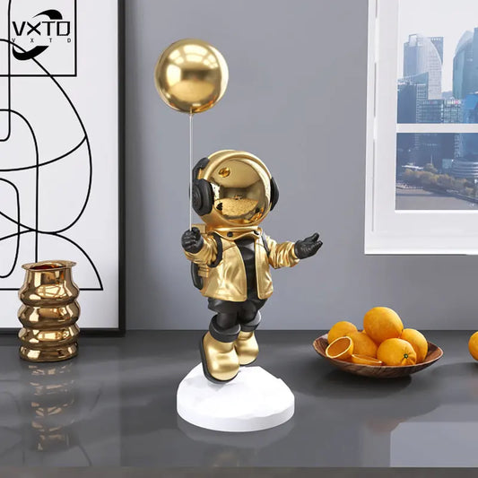 DecorBites™ Balloon Astronaut Resin Home Decor Crafts Figurines Statue Sculpture Bookcase Decor
