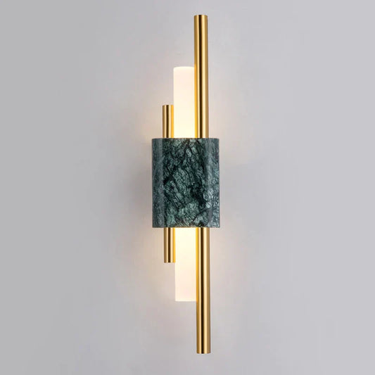 DecorBites™ Green White Marble Wall Lamp - Luxury Golden Decor LED Light