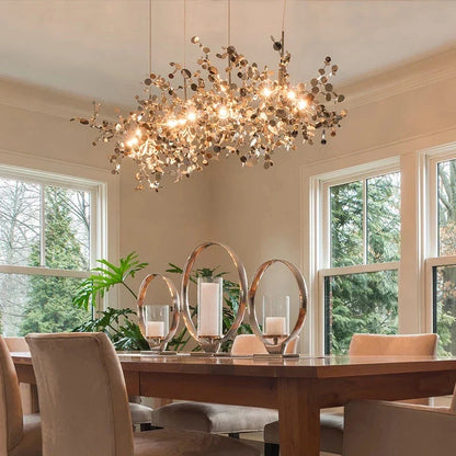 DecorBites™ LED Chandelier: Modern Simplicity for Living, Dining Room, Kitchen, Bedroom - Home Decor Light Fixture