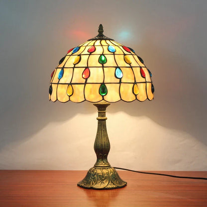 Decorbites™ Libelle Tiffany Bleiglas Tischlampe Vintage Schreibtisch Restaurant Schlafzimmer Beleuchtung