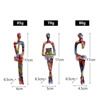 DecorBites™ Abstract Figurine Modern Pop Art Sculpture for Home Decor