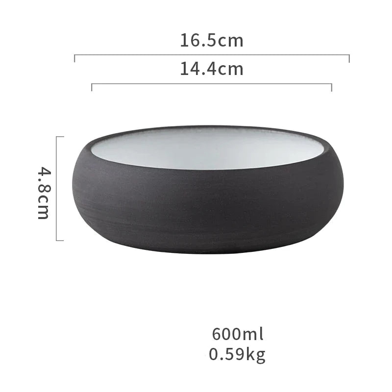 Round Ceramic Snack Bowl