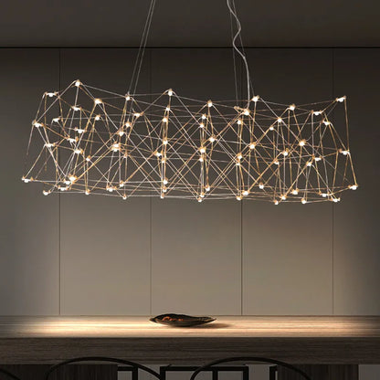 DecorBites™ Elegant Stainless Steel Chandelier for Modern Spaces