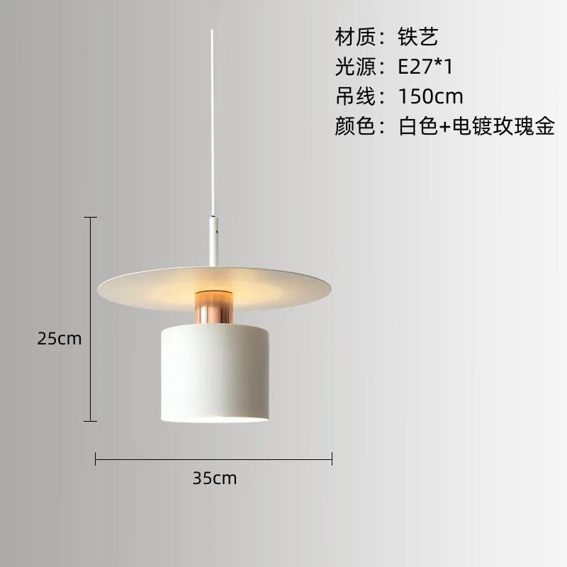 Nordic Vintage White Single Pendant Light