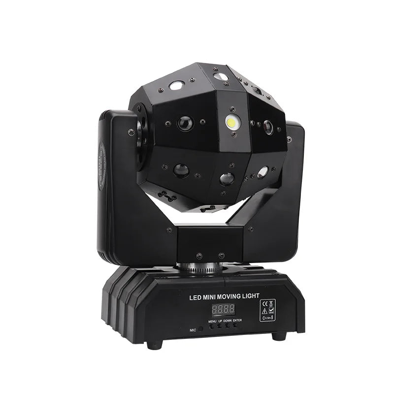 ديكوربايتس™ 16 شعاع ستروب أحمر أخضر ليزر LED ضوء متحرك كرة ديسكو