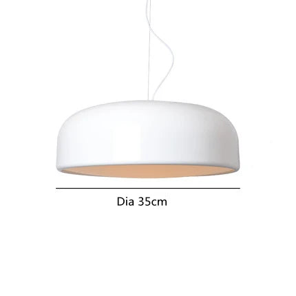 Decorbites™ Glänzende Schwarze Runde Nordische Pendelleuchte für Esszimmer- und Bar-Dekoration