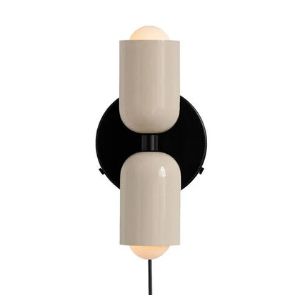 Decorbites™ Sahne Doppelkopf-LED-Wandleuchten | Moderne nordische bunte Lichter für Innenraumdekoration