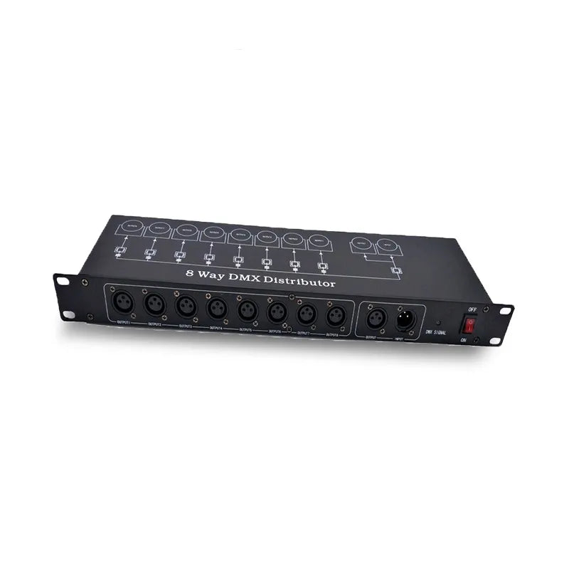 Decorbites™ DMX512-Splitter: 8-Kanal-Signalverstärker für Bühnenbeleuchtung, Beste Qualität