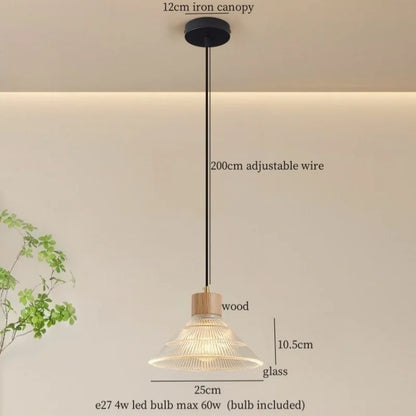 DecorBites™ Glass LED Pendant Light - Modern Nordic Hanging Lamp for Home and Dining