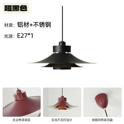 "Lámpara colgante DecorBites™ Modern Flying Saucer - Lámpara colgante de cuerno de ambiente francés"