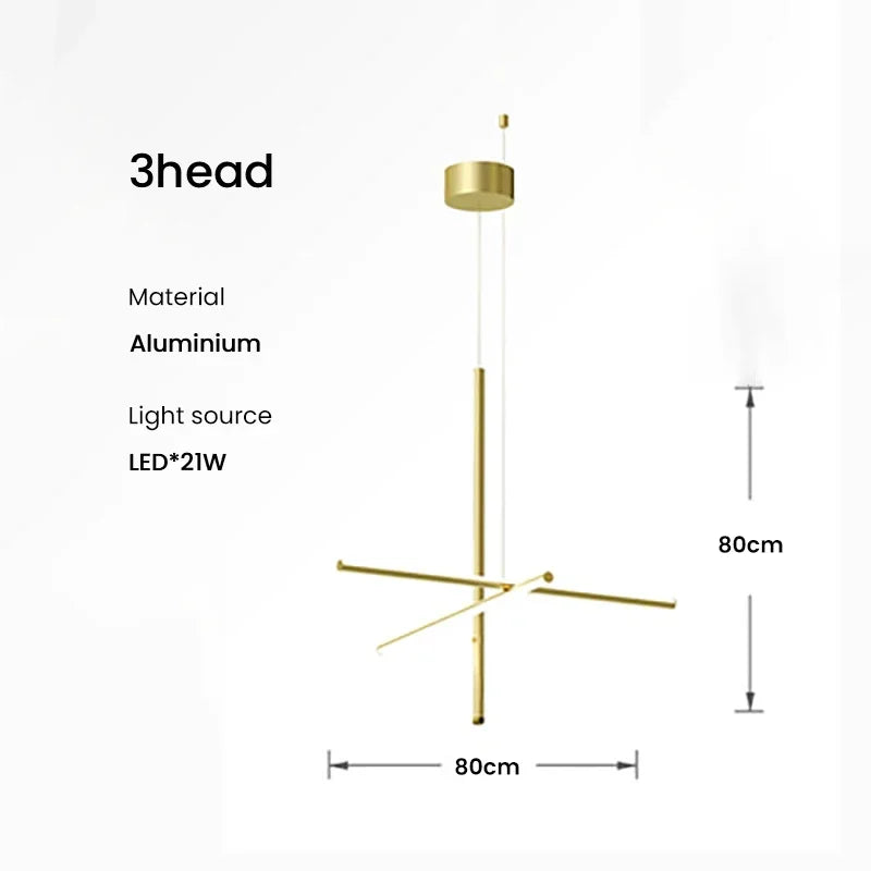 Italian Linear Ceiling Chandelier