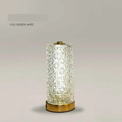DecorBites™ Crystal Table Lamp: Modern Luxury Dimmable LED Desk Light for Living Room & Study