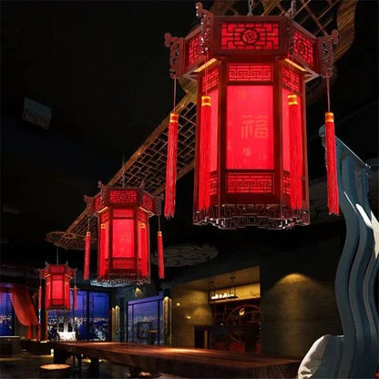 DecorBites™ Bamboo Lantern Pendant Lights: Classic Chinese Beauty for Home Decor