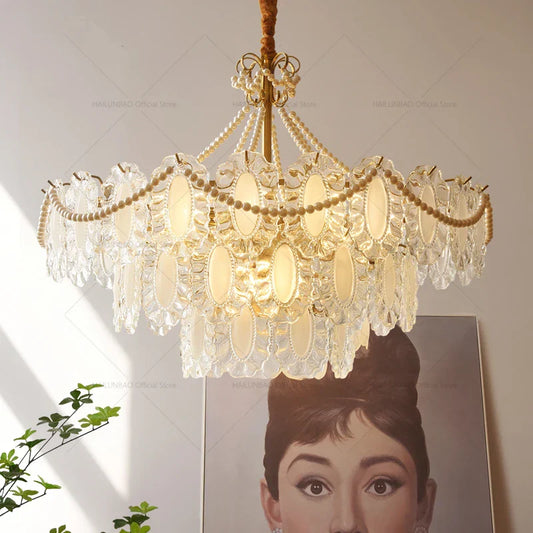 DecorBites™ Crystal Chandelier: Modern Luxury for Living Room & Bedroom