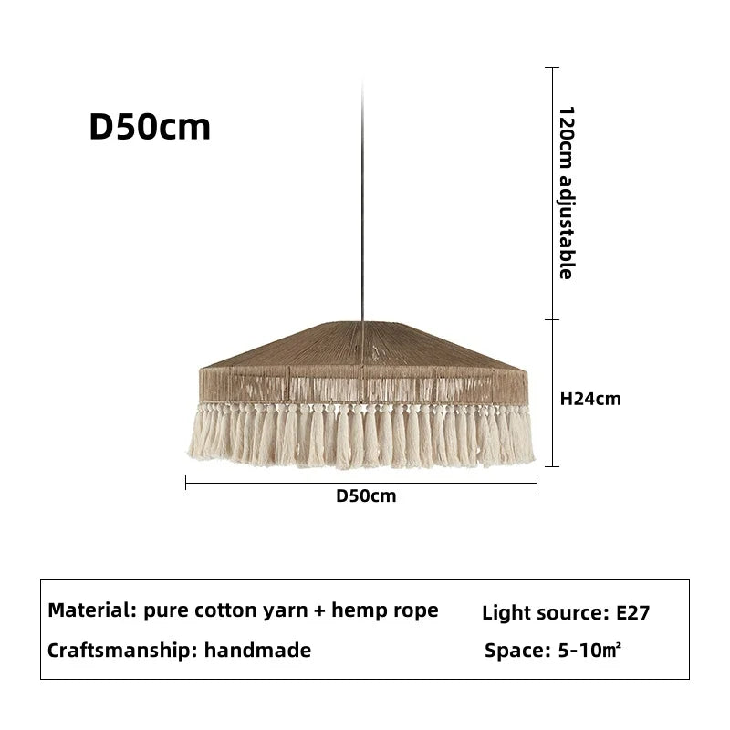 DecorBites™ Handmade Rattan Pendant Lights - Nordic Style Chandelier for Home Decor