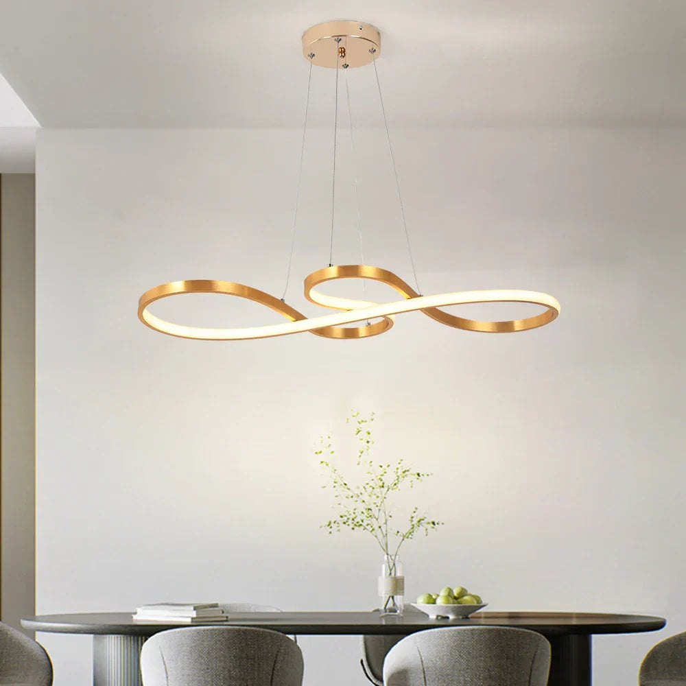 ثريا LED أكريليكية من DecorBites™ مزودة بمصباح سقف بسيط للديكور الحديث