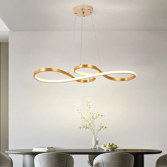 DecorBites™ Acrylic LED Chandelier Pendant Light Minimalist Ceiling Lamp for Modern Decor