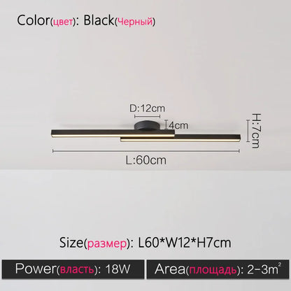ديكوربايتس™ 2023 مصباح سقف نورديك بسيط لغرفة المعيشة وغرفة النوم والممر والشرفة