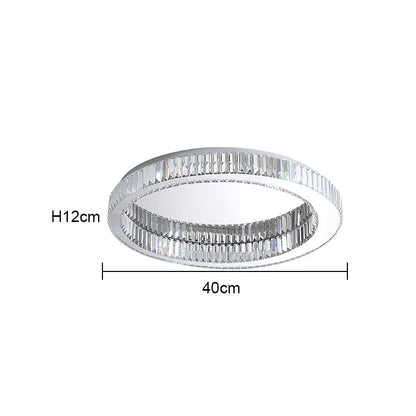 DecorBites™ Crystal Round Ceiling Lamp for Modern Minimalist Indoor Lighting décor