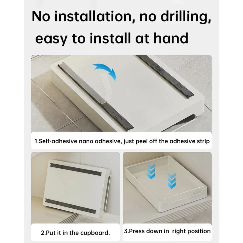 DecorBites™ Kitchen Organizer Rack for Cabinets Storage and Tableware - Slide Dish Rack