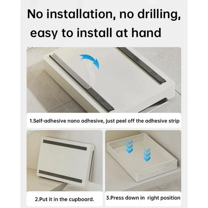 DecorBites™ Kitchen Organizer Rack for Cabinets Storage and Tableware - Slide Dish Rack