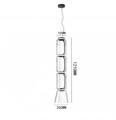 Lámparas de Colgante de Candelabro Moderno de Vidrio Pesado Decorbites™ para Sala de Estar, Comedor y Tienda