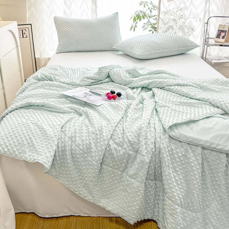 بطانية تدليك تبريد DecorBites™ للمنزل، لحاف سرير مزدوج مفرد