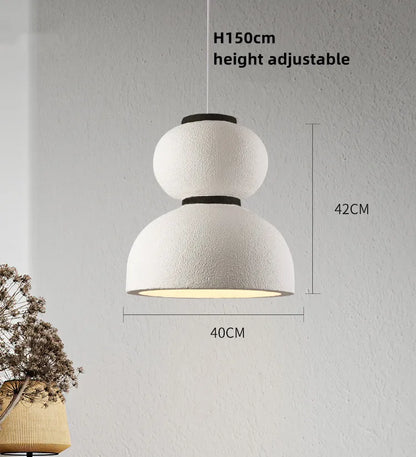 DecorBites™ Gourd Shaped LED Chandelier: Nordic Wabi Sabi Design for Homestay, Cafe & Restaurant