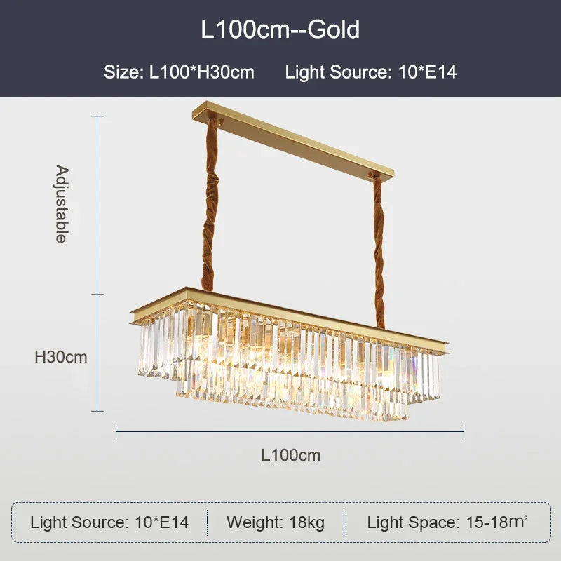 DecorBites™ Crystal Ceiling Chandelier: Modern Black Gold LED Pendant Lamp for Luxury Living Room