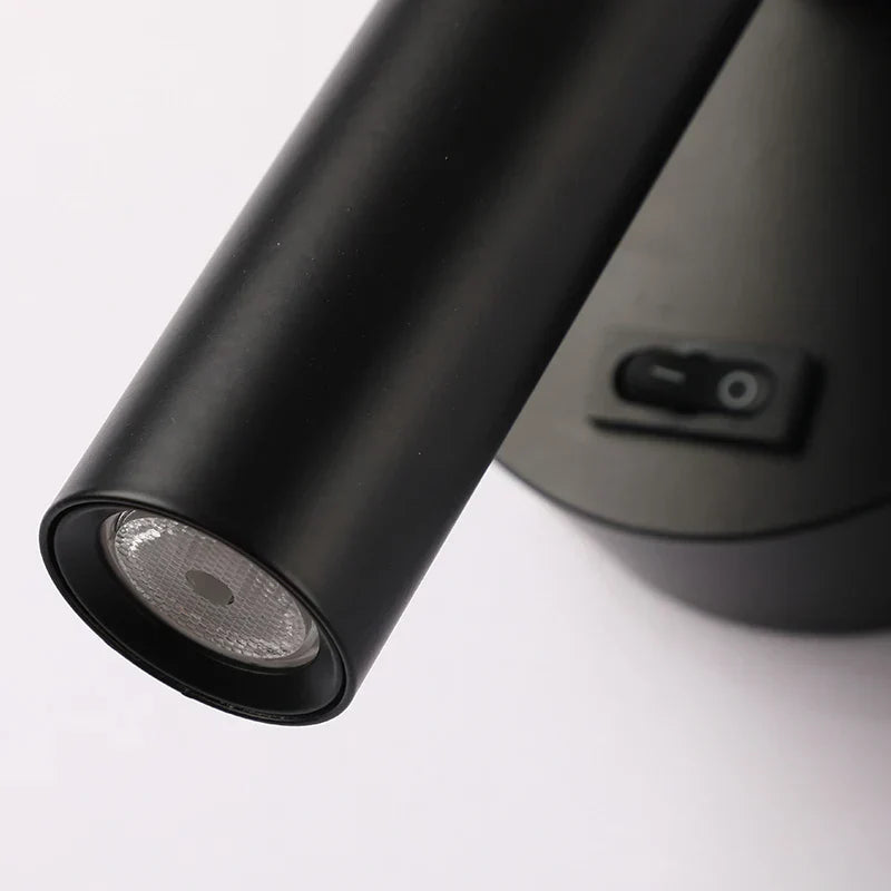 DecorBites™ LED Wall Lamps with Switch - Adjustable Angle Bedside Spotlights