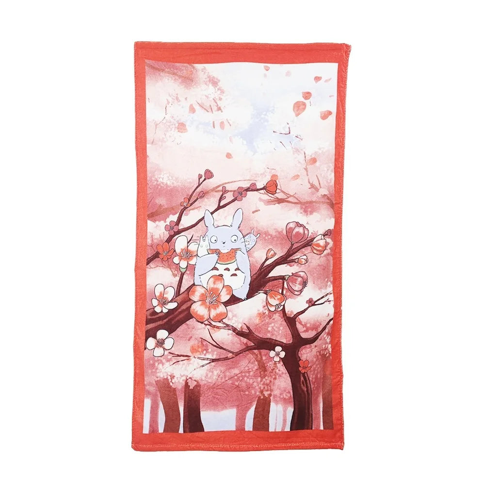 Cat Velour Bath Towel