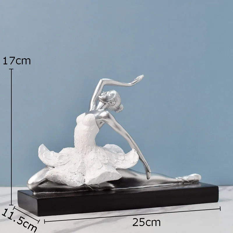 DecorBites™ Ballet Dancer Resin Sculpture Desk Decoration Figure - Room Aesthetic Décor