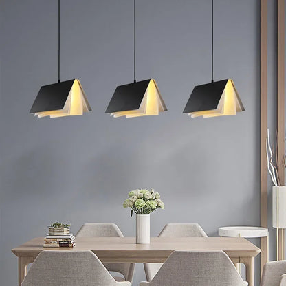 DecorBites™ Book Pendant Lamp: LED Nordic Design for Living Room, Bedroom, and Children Room.