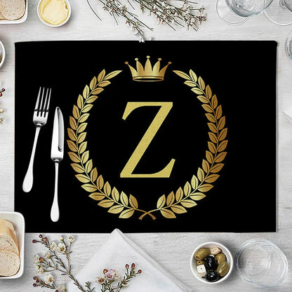 DecorBites™ Kitchen Table Mats Set of 4, 42*32cm, Cotton Linen Coasters for Dining Home Decor