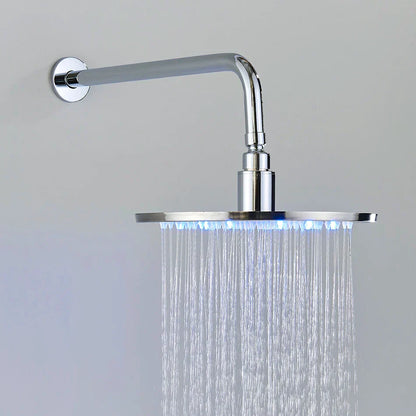 DecorBites™ Brass Shower Set with 2-Way Mixer and Handheld Spray - 8-16" Rain Shower Head