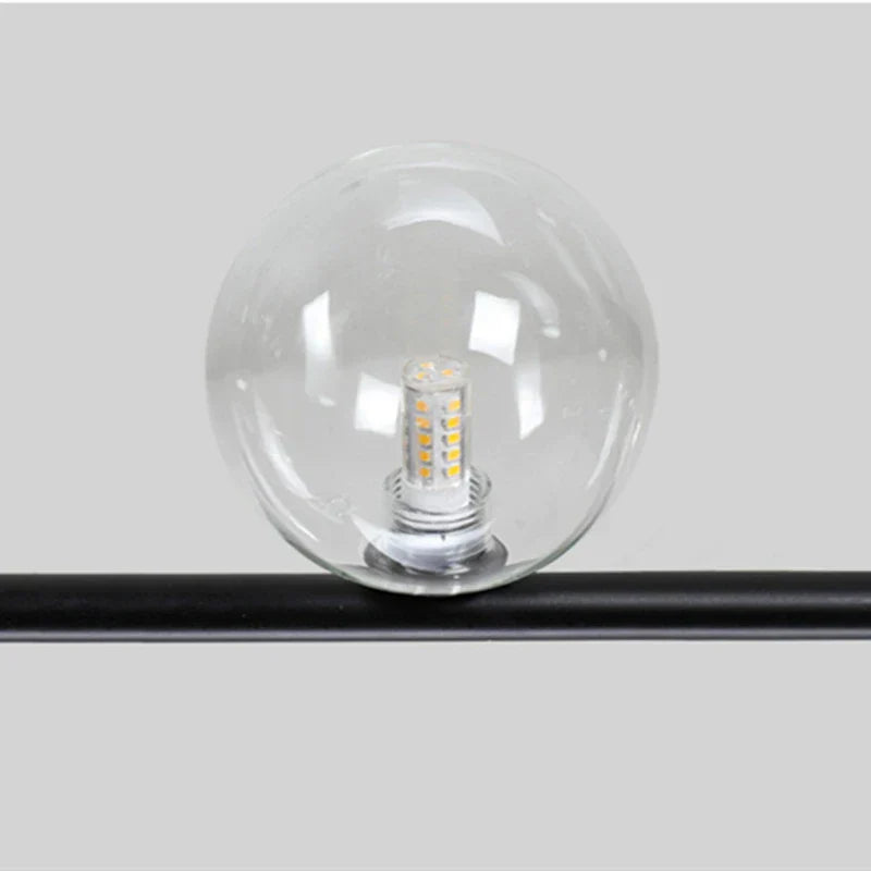 DecorBites™ Dual Glass Lamp Ceiling Chandelier LED Suspension Light for Dining and Kitchen