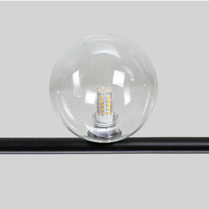 DecorBites™ Dual Glass Lamp Ceiling Chandelier LED Suspension Light for Dining and Kitchen