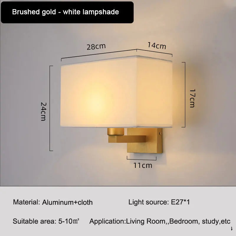 DecorBites™ Elegant Bedroom Wall Lamp, Modern & Minimalist Design for Hotel & Living Room