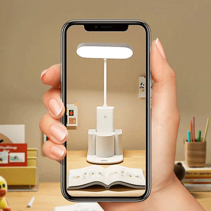 DecorBites™ Dimmable LED Desk Lamp | Rechargeable Touch Night Light | Eye-Care Foldable Table Lamp