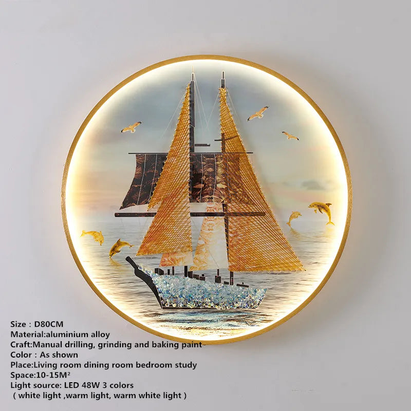 Apliques de pared DecorBites™ con forma de peces LED: Iluminación creativa para el dormitorio