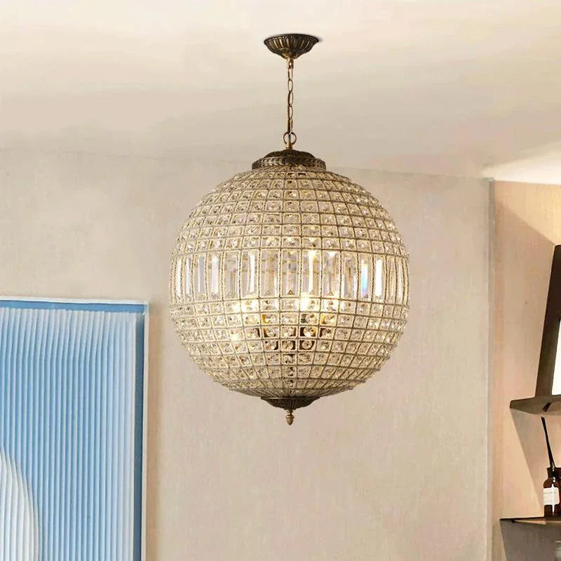 Decorbites™ Lámpara de Cristal de Lujo para Sala de Estar y Dormitorio - Elegancia Moderna de Media Siglo