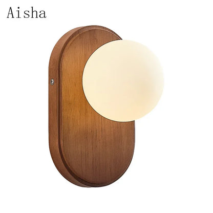DecorBites™ Japanese Wood Wall Lamp for Bedroom Sconces, Silent Wind Retro Light