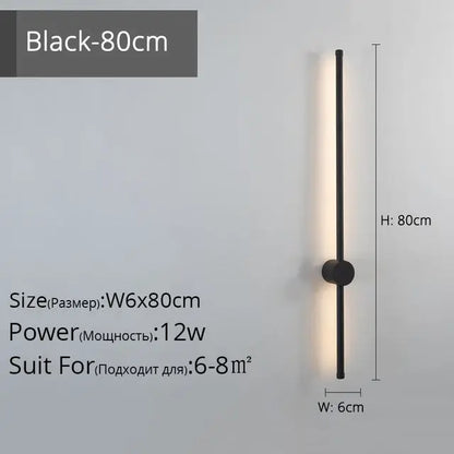 DecorBites™ LED Strip Wall Lamp for Creative Staircase Aisle Background Wall Lights