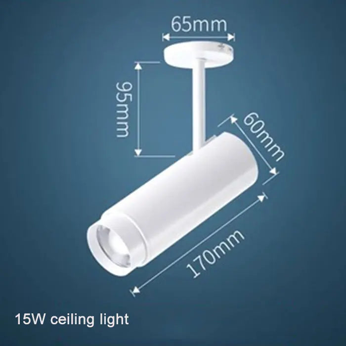 أضواء مسار صناعية سوداء قابلة للتعديل من DecorBites™