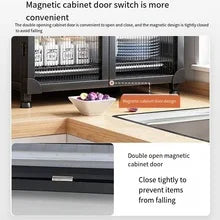 DecorBites™ Kitchen Cupboard Storage Rack with Dustproof Cover Organizing Dish Box