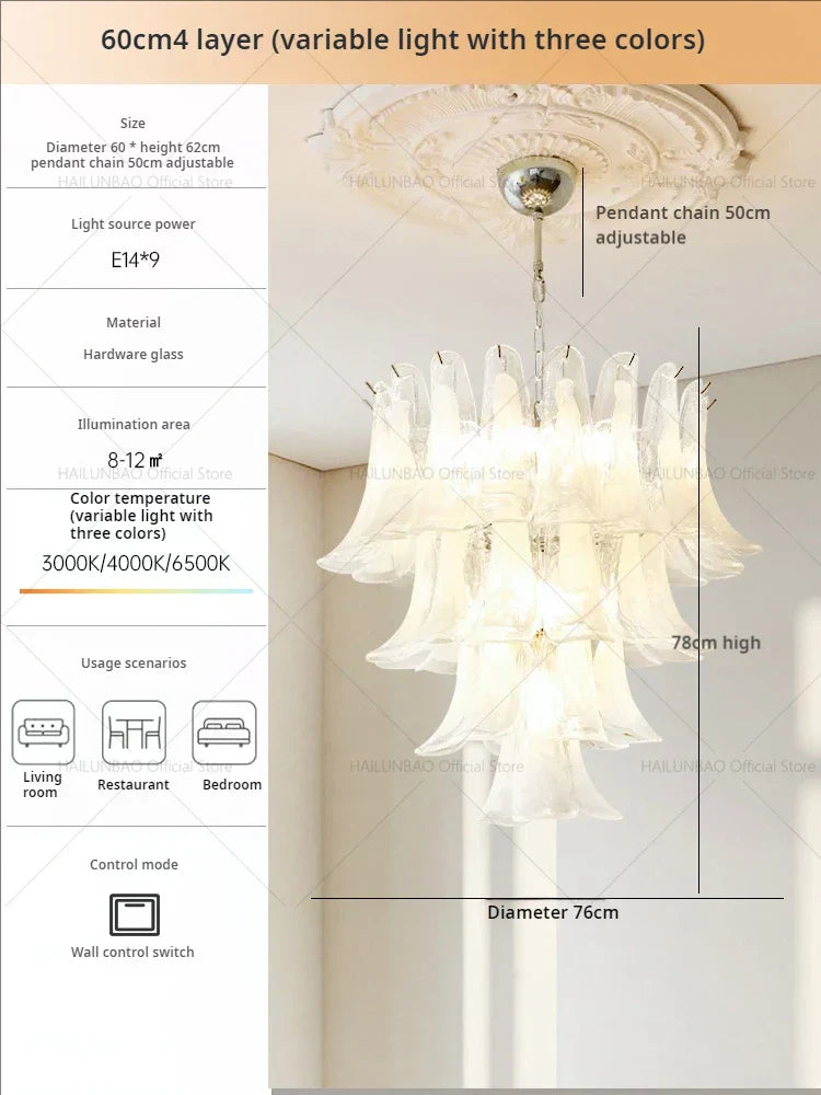 DecorBites™ Elegant Crystal Chandelier for Duplex Apartment & Villa Staircase