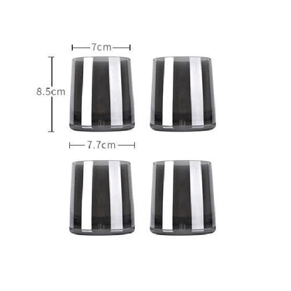 DecorBites™ Gray Glass Water Pitcher with Handle Large-capacity Tea Pot Juice Jug