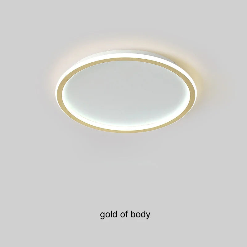 DecorBites™ Black Dimmable LED Ring Ceiling Light for Modern Living Room, Bedroom, Kitchen Décor