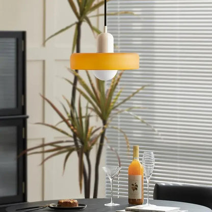 Nordic Colorful Glass Pendant Light 35Cm